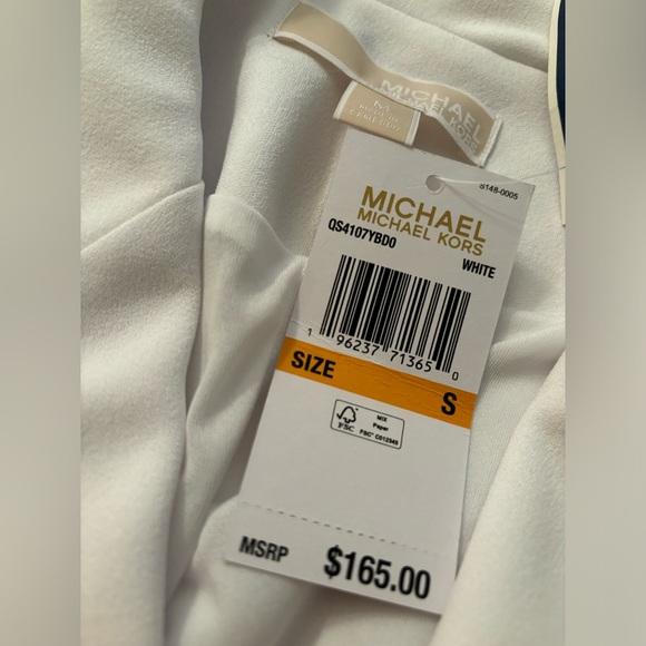 MICHAEL KORS Brand New Bright White Blazer NWT size M - Picture 4 of 5